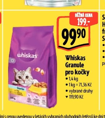 Whiskas Granule pro kočky