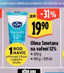Olma Smetana na vaření 12%
