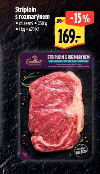 Striploin s rozmarýnem