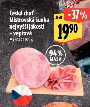 Česká chuť Mistrovská šunka