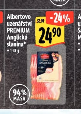 Albertovo uzenářství PREMIUM Anglická slanina