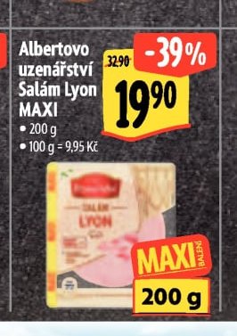 Albertovo uzenářství Salám Lyon MAXI