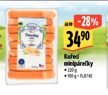 Kuřecí minipárečky