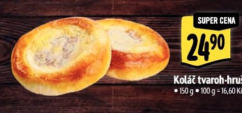 Koláč tvaroh-hruška