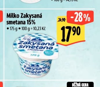 Milko Zakysaná smetana 15%