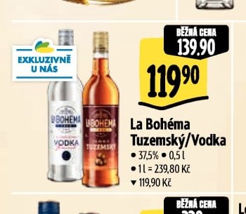 La Bohéma Tuzemský/Vodka