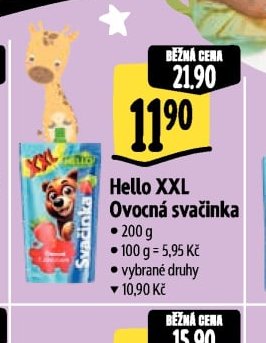 Hello XXL Ovocná svačinka