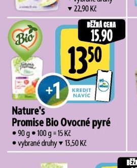 Nature's Promise Bio Ovocné pyré