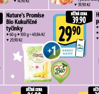 Nature's Promise Bio Kukuřičné tyčinky
