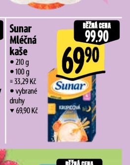 Sunar Mléčná kaše