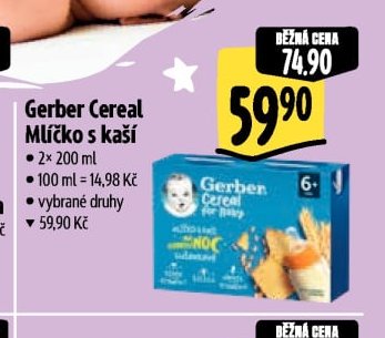 Gerber Cereal Mlíčko s kaší