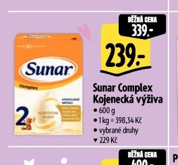 Sunar Complex Kojenecká výživa