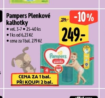 Pampers Plenkové kalhotky