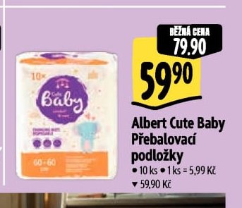 Albert Cute Baby Přebalovací podložky