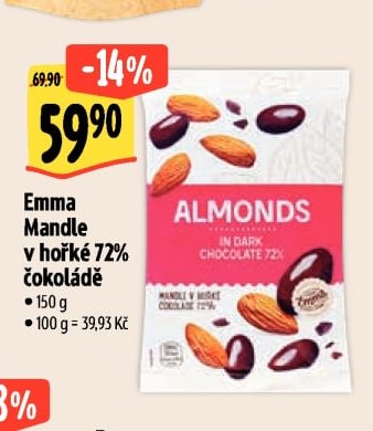Emma Mandle v hořké 72% čokoládě