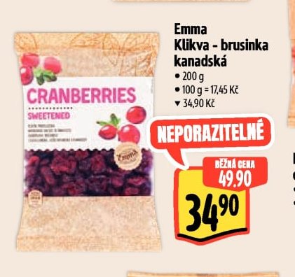 Emma Klikva - brusinka kanadská