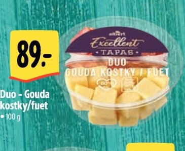 Duo - Gouda kostky/fuet