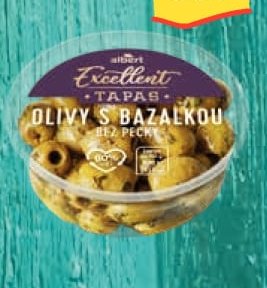 Olivy s bazalkou - bez pecky