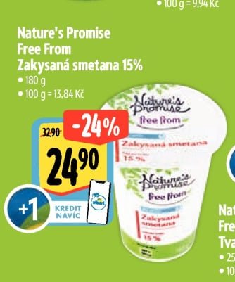 Nature's Promise Free From Zakysaná smetana 15%
