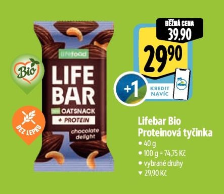 Lifebar Bio Proteinová tyčinka