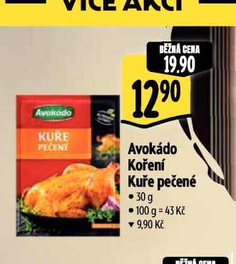 Avokádo Koření Kuře pečené