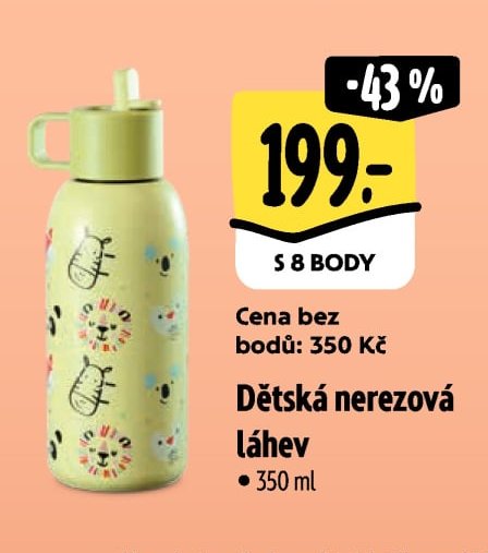 Dětská nerezová láhev 350 ml