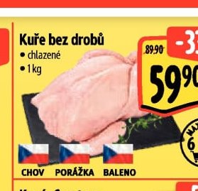 Kuře bez drobů