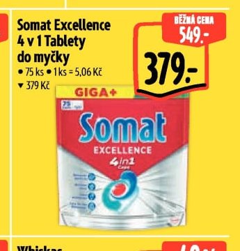 Somat Excellence 4 v 1 Tablety do myčky