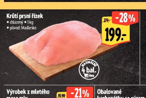 Krůtí prsní řízek