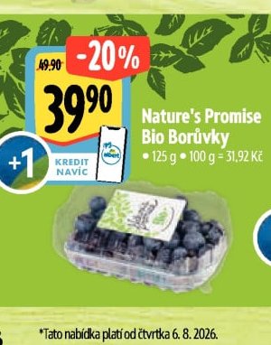 Nature's Promise Bio Borůvky
