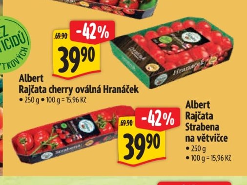 Albert Rajčata cherry oválná Hranáček
