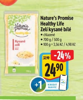 Nature's Promise Healthy Life Zelí kysané bílé
