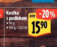 Kostka s pudinkem