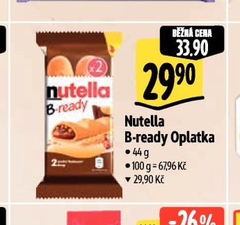 Nutella B-ready Oplatka