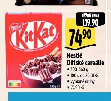 Nestlé Dětské cereálie