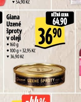 Giana Uzené šproty v oleji