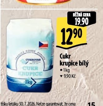 Cukr Krupice bílý