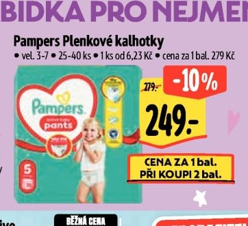 Pampers Plenkové kalhotky