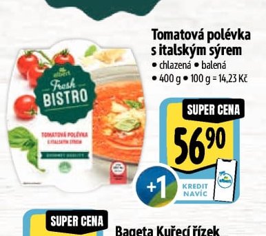 Tomatová polévka s italským sýrem
