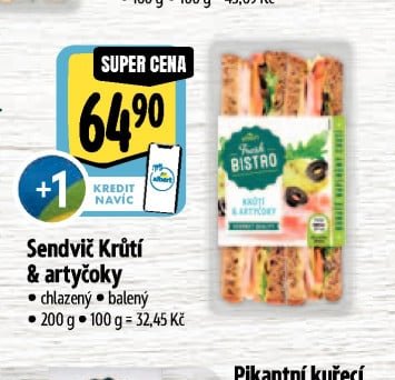 Sendvič Krůtí & artyčoky