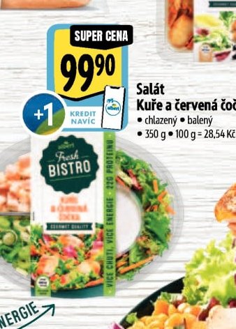 Salát Kuře a červená čočka
