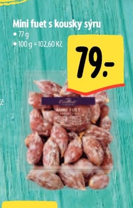 Mini fuet s kousy sýru
