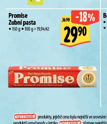 Promise Zubní pasta