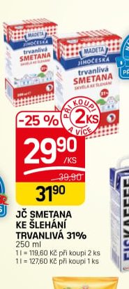 JČ Smetana ke šlehání trvanlivá 31%