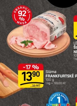 Sláma FRANKFURTSKÉ PÁRKY