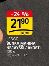 LE&CO ŠUNKA MARINA NEJVYŠŠÍ JAKOSTI