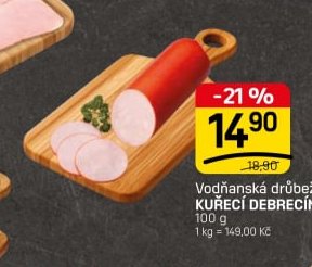 Vodňanská drůbež KUŘECÍ DEBRECÍNKA