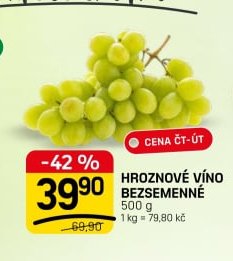 HROZNOVÉ VÍNO BEZSEMENNÉ