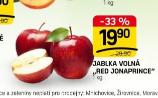 JABLKA VOLNÁ RED JONAPRINCE