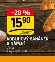 KOBLIHOVÝ BANÁNEK S NÁPLNÍ